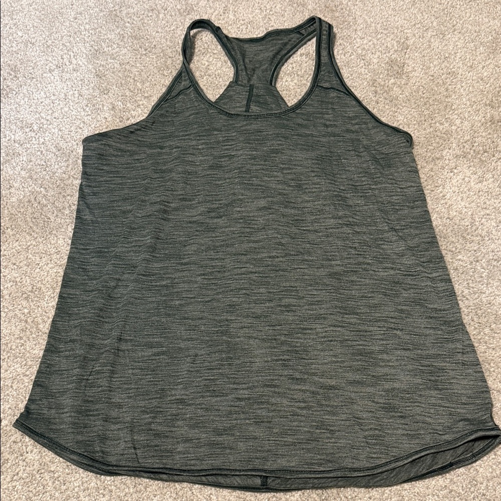 Lululemon Athletica Charcoal Racerback Tank Top